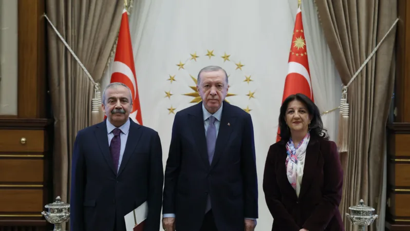 Cumhurbaşkanı Erdoğan, DEM Parti heyetini kabul ediyor